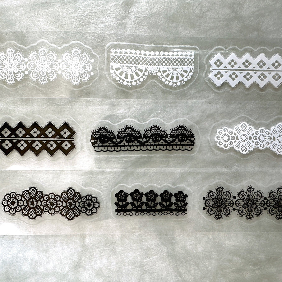 Pion - Lace kiss-cut PET tape SAMPLES