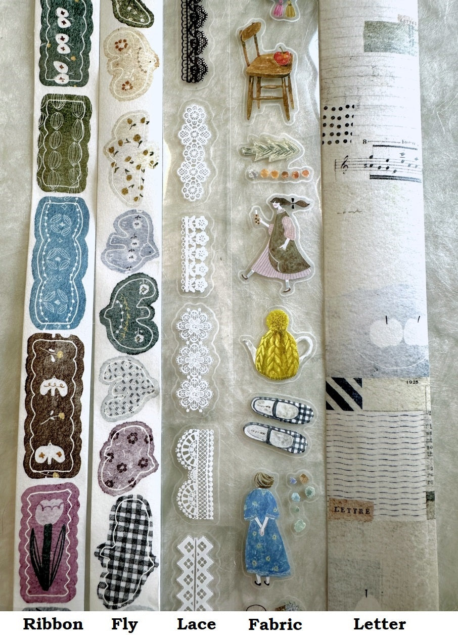 Pion - Fabric kiss-cut PET tape SAMPLES