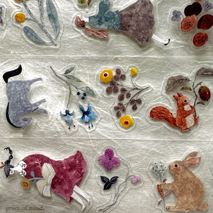 Pion - Blooming kiss-cut PET tape SAMPLES
