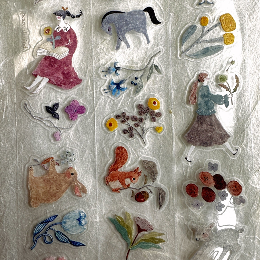 Pion - Blooming kiss-cut PET tape SAMPLES