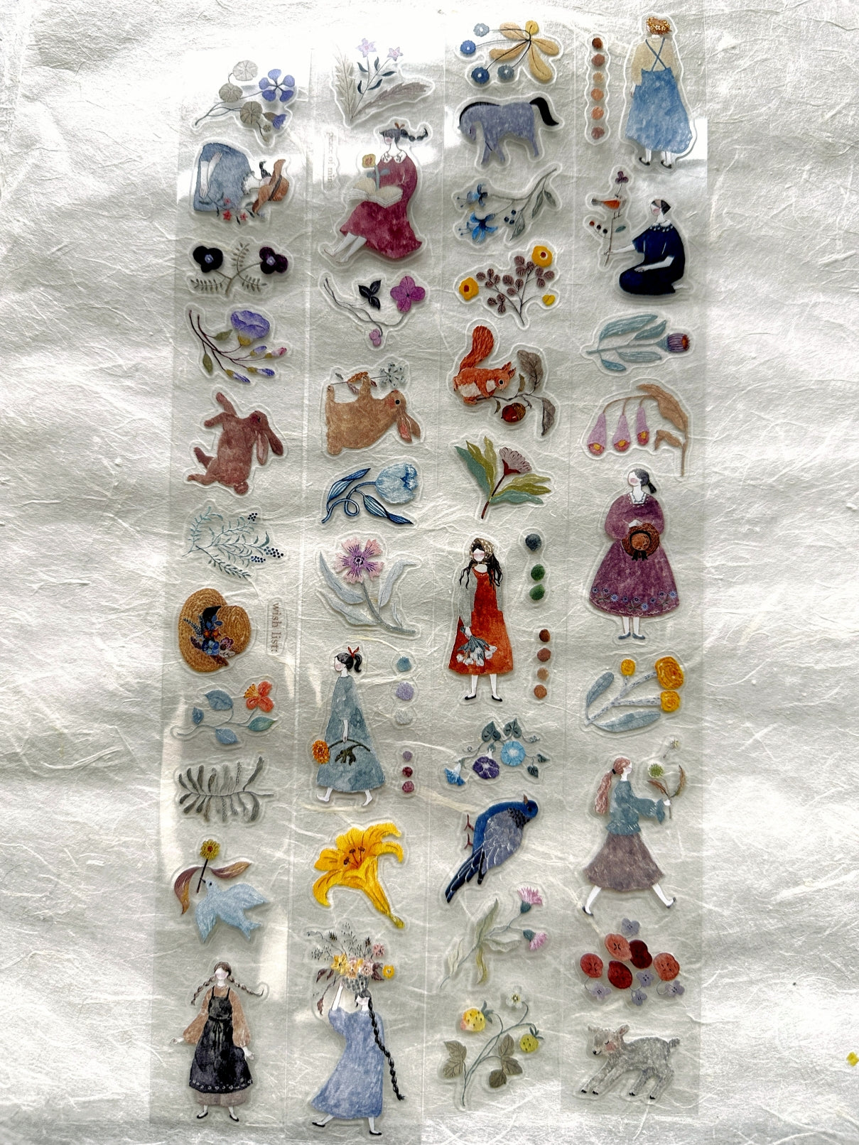 Pion - Blooming kiss-cut PET tape SAMPLES