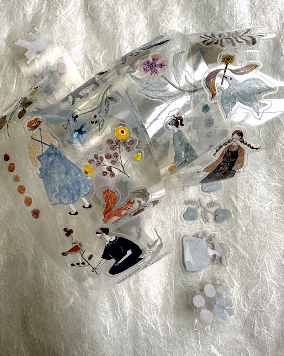 Pion - Blooming kiss-cut PET tape SAMPLES