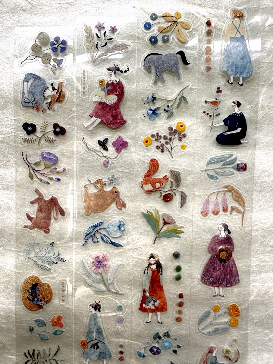 Pion - Blooming kiss-cut PET tape SAMPLES