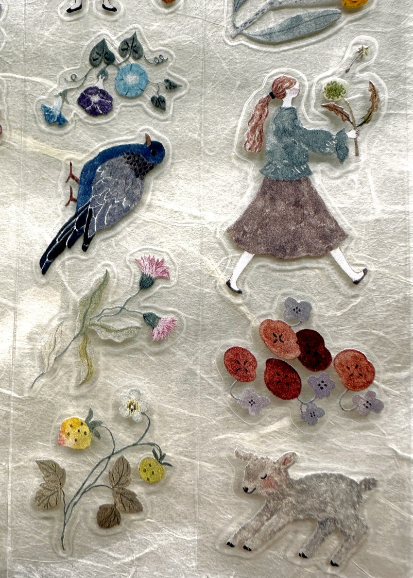 Pion - Blooming kiss-cut PET tape SAMPLES