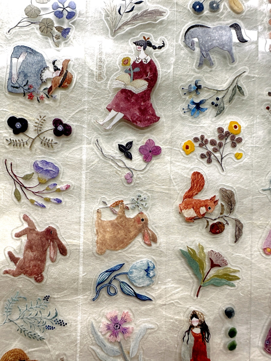 Pion - Blooming kiss-cut PET tape SAMPLES