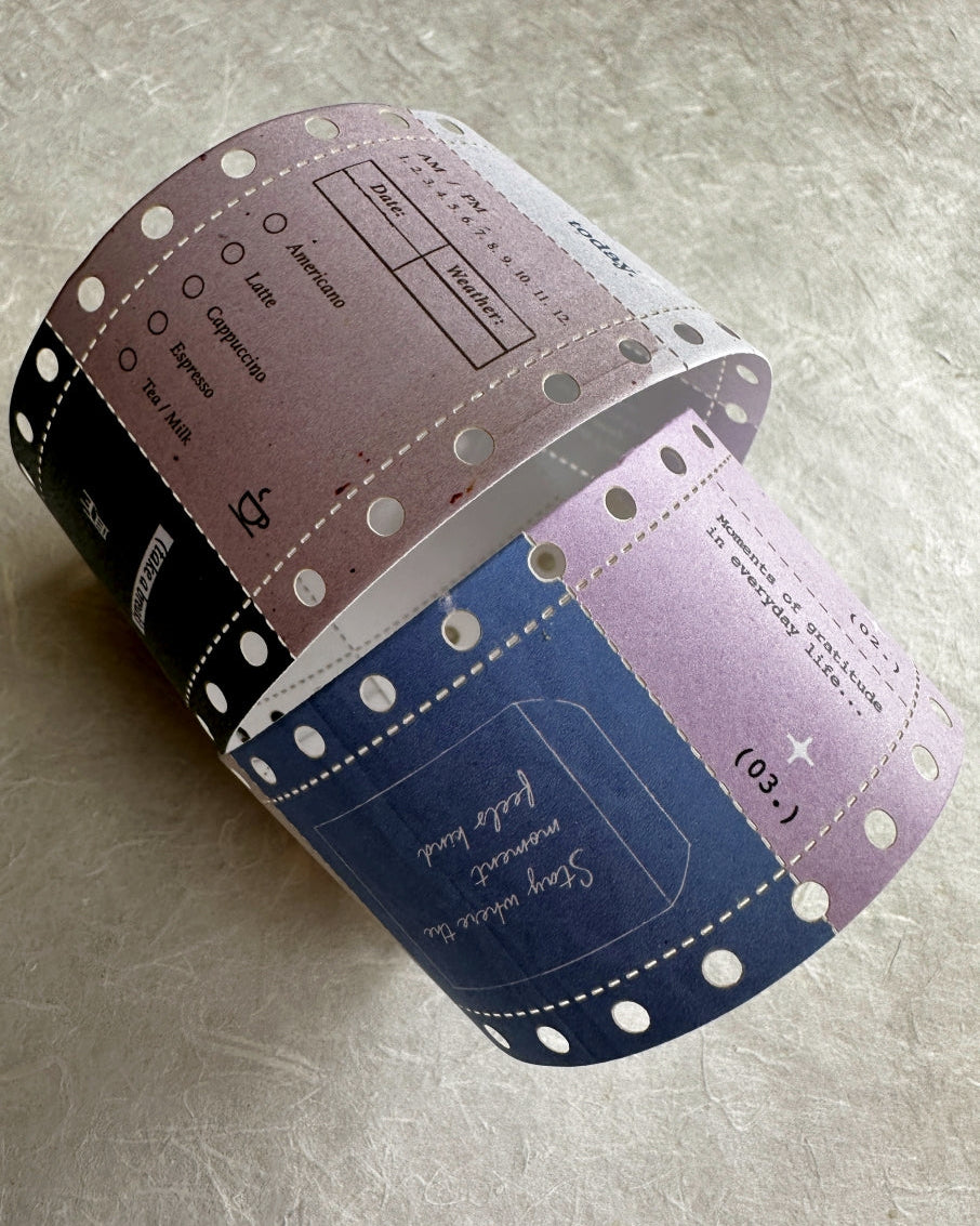 Pion - Report Paper perforated paper tape SAMPLES