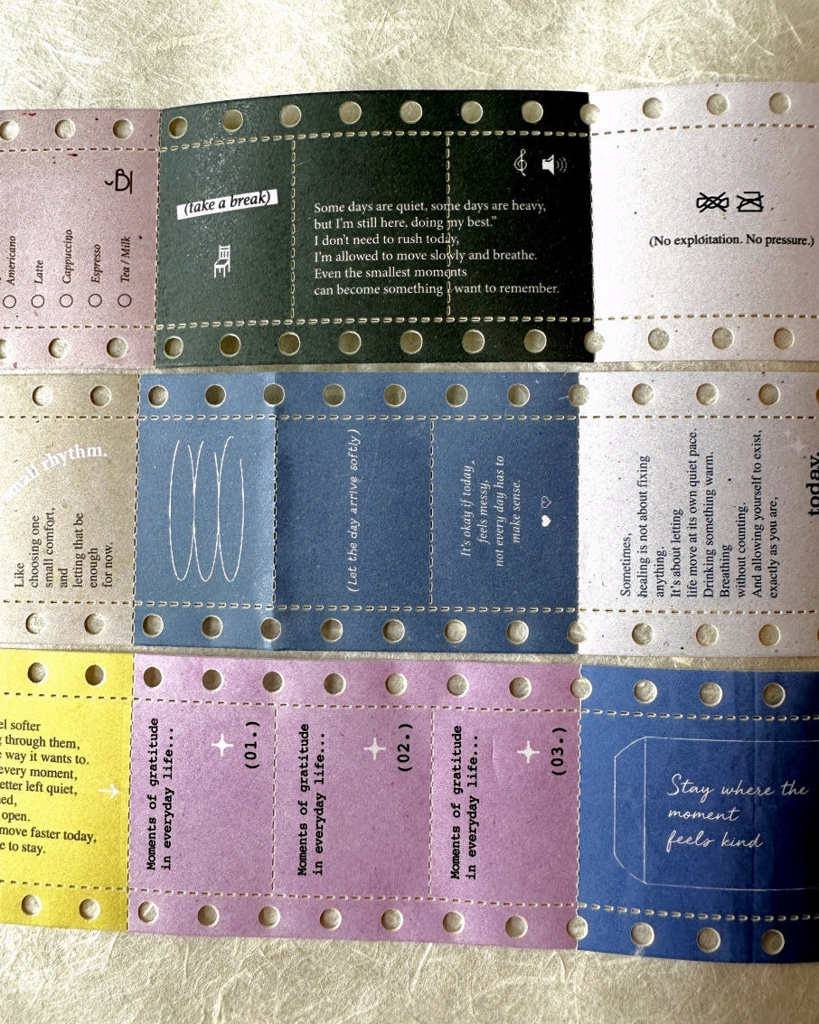 Pion - Report Paper perforated paper tape SAMPLES