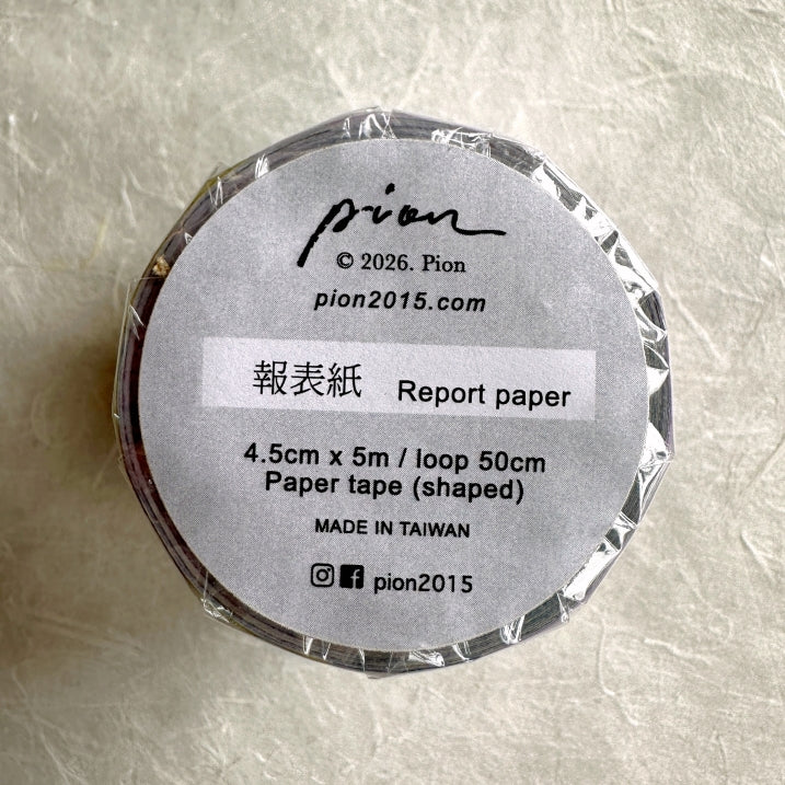 Pion - Report Paper perforated paper tape SAMPLES