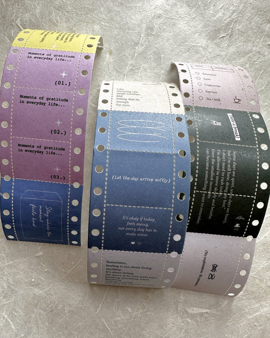 Pion - Report Paper perforated paper tape SAMPLES