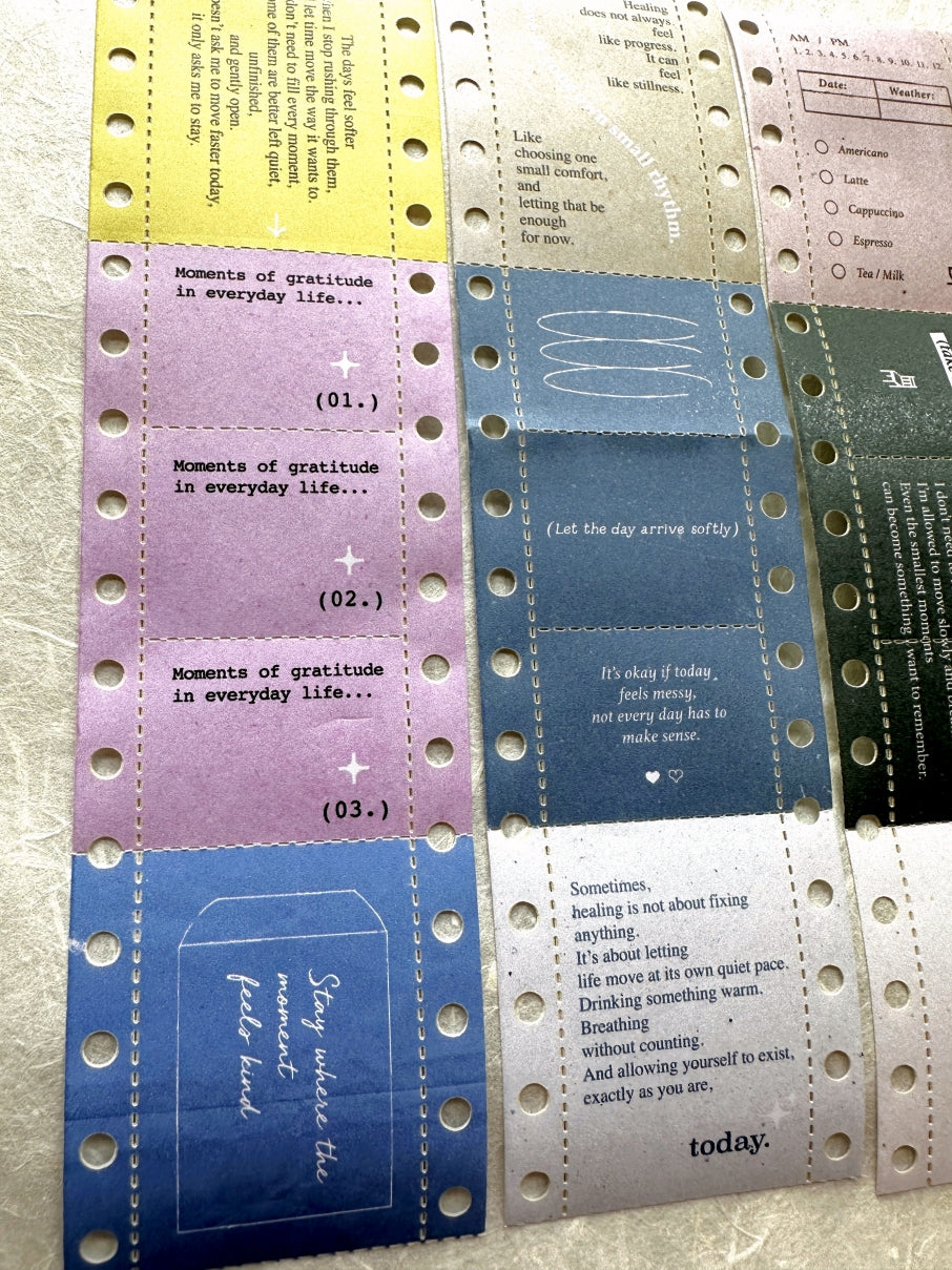 Pion - Report Paper perforated paper tape SAMPLES