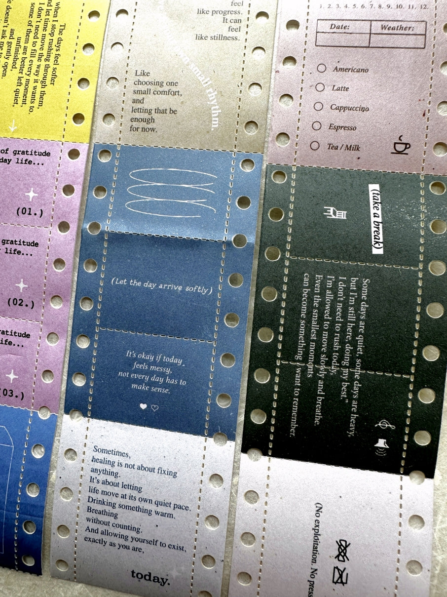 Pion - Report Paper perforated paper tape SAMPLES