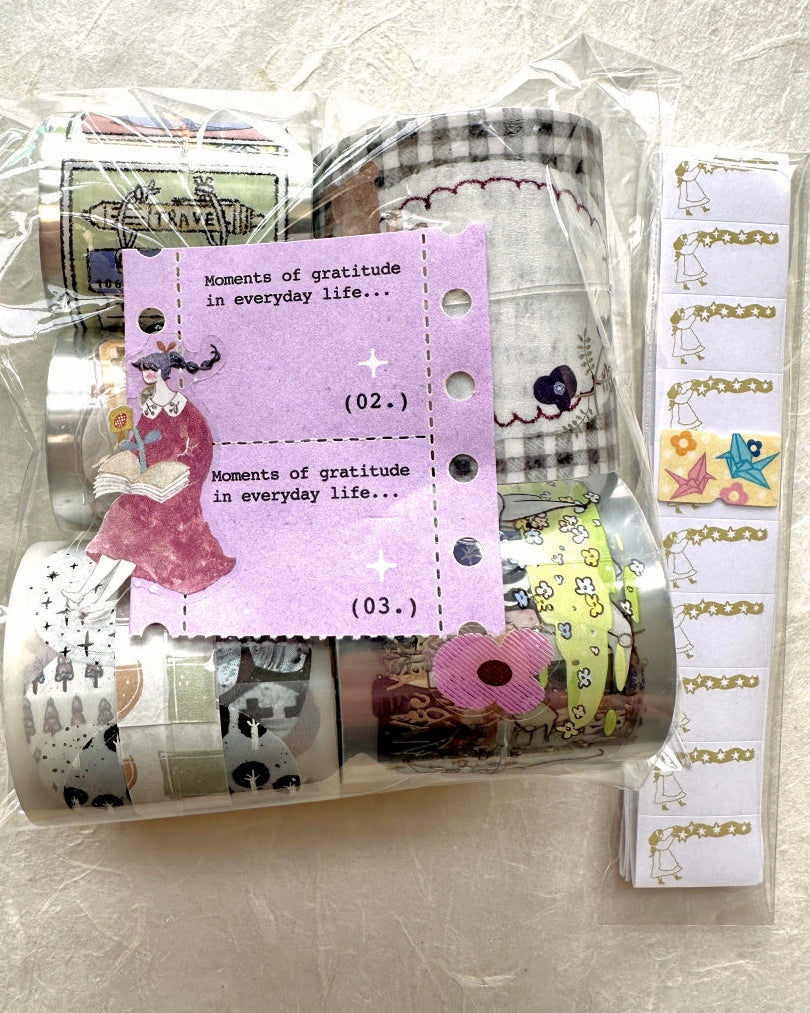 Pion - Blooming kiss-cut PET tape SAMPLES