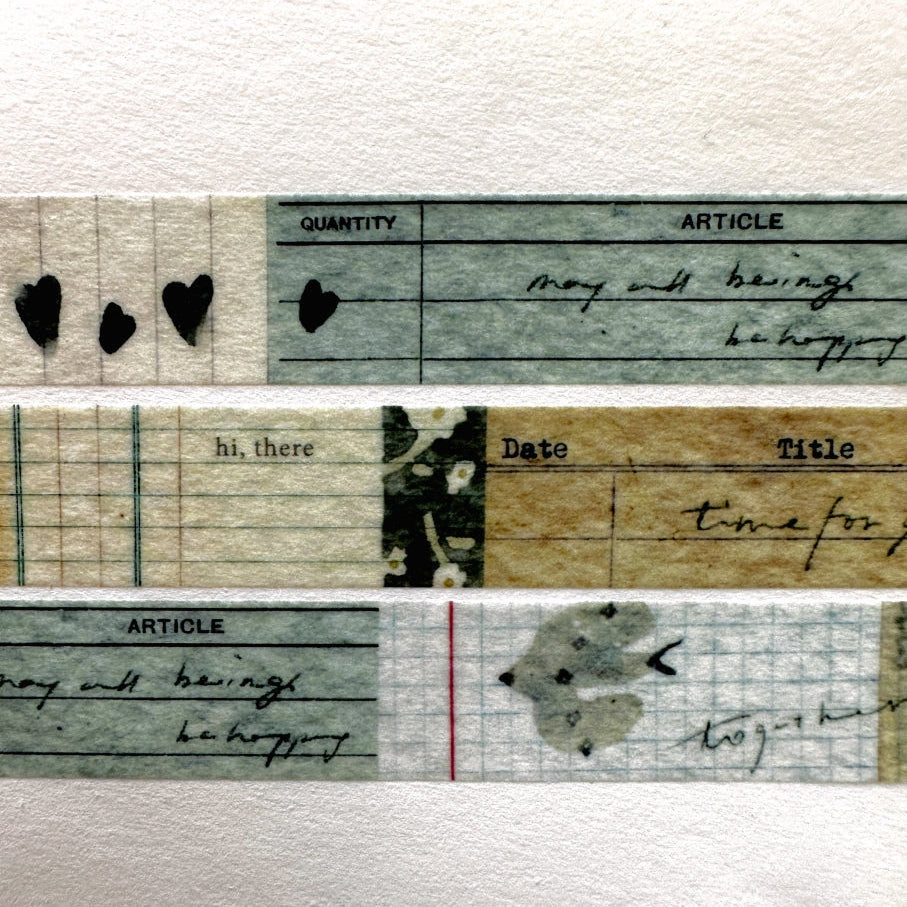 Pion - Green washi tape SAMPLES