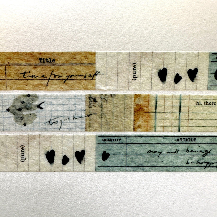 Pion - Green washi tape SAMPLES
