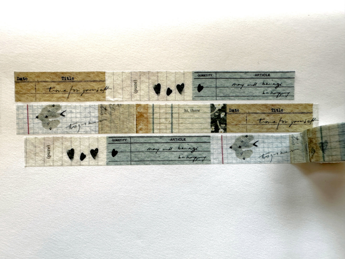 Pion - Green washi tape SAMPLES