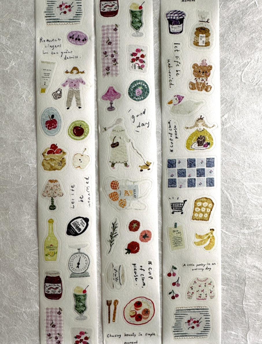 Pion - Fruit kiss-cut washi tape SAMPLES