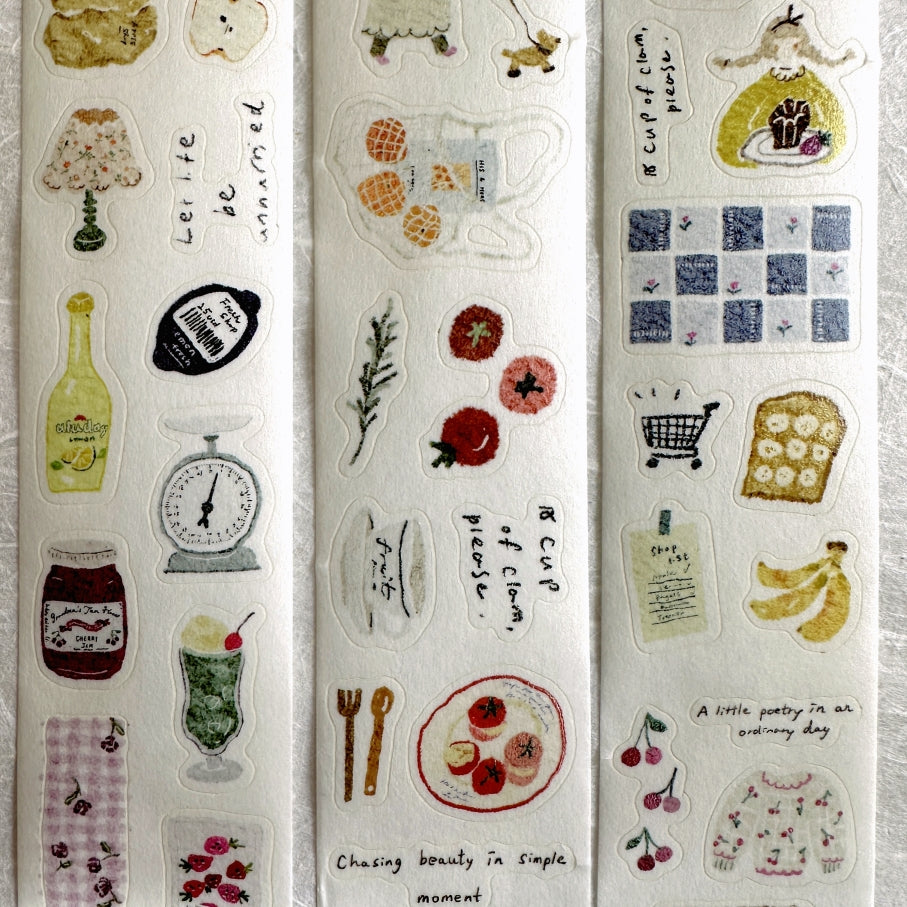 Pion - Fruit kiss-cut washi tape SAMPLES