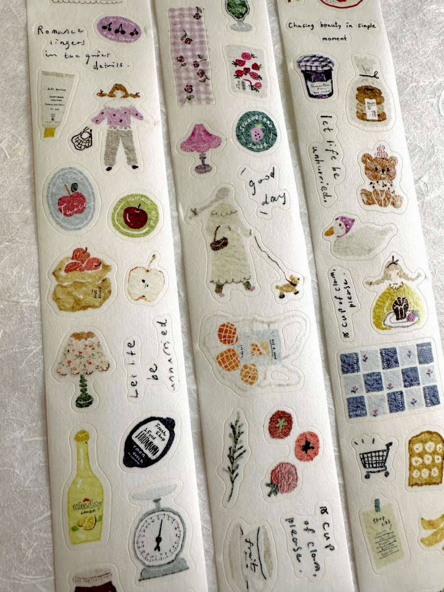 Pion - Fruit kiss-cut washi tape SAMPLES