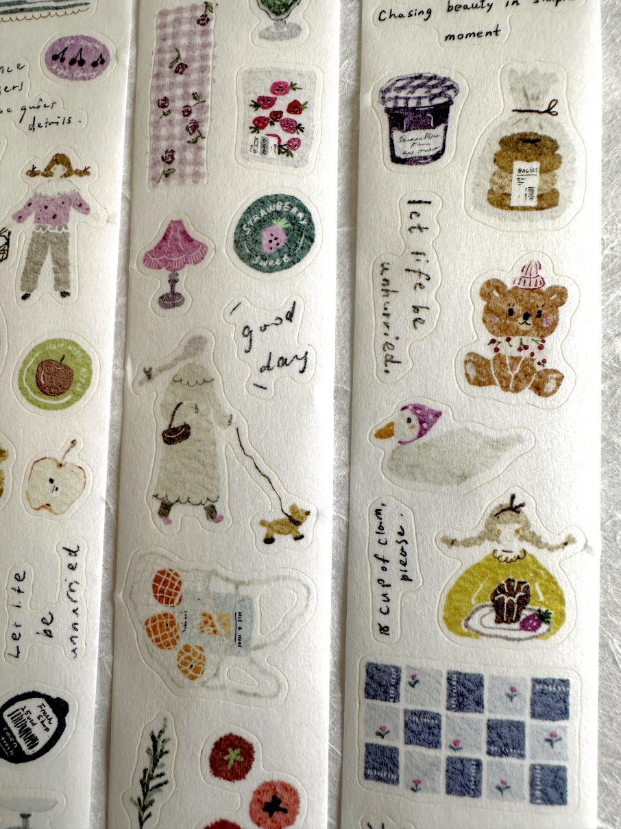 Pion - Fruit kiss-cut washi tape SAMPLES