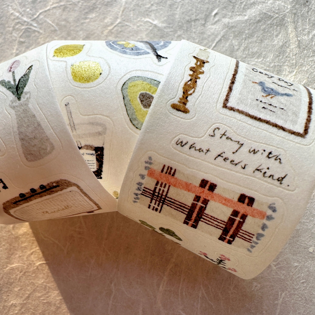 Pion - Cozy Mood kiss-cut washi tape SAMPLES