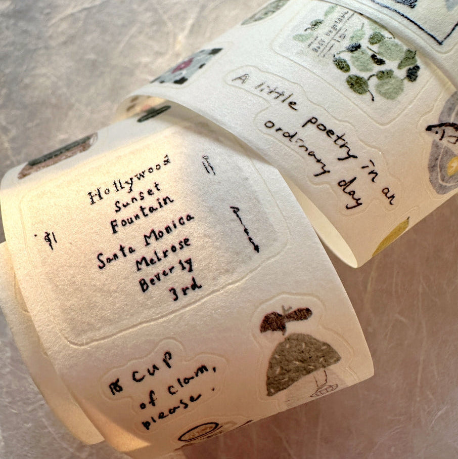Pion - Cozy Mood kiss-cut washi tape SAMPLES