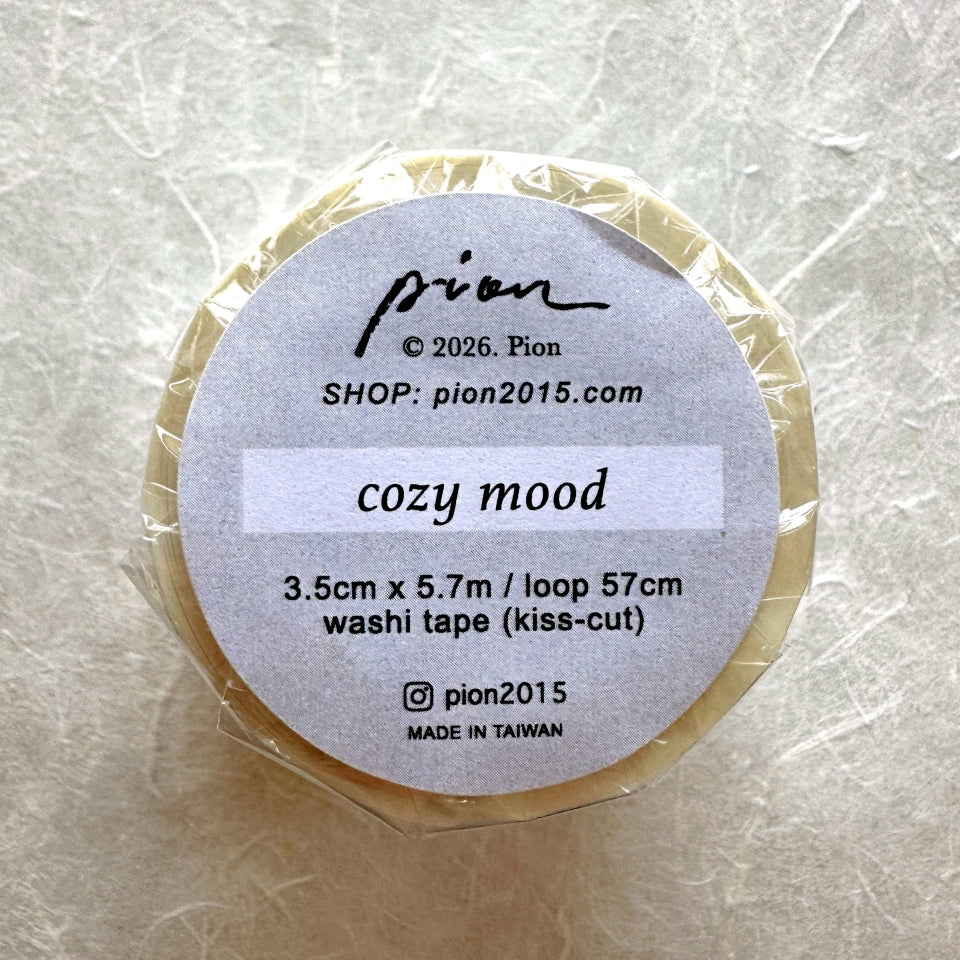 Pion - Cozy Mood kiss-cut washi tape SAMPLES