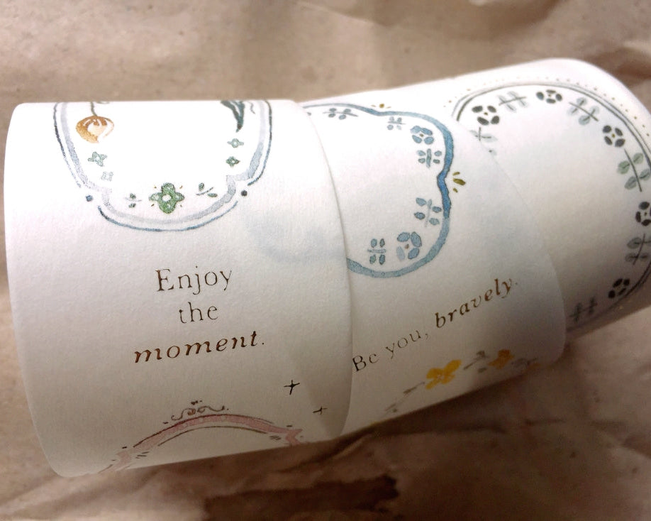 Pion - Plate gold foil washi tape SAMPLES