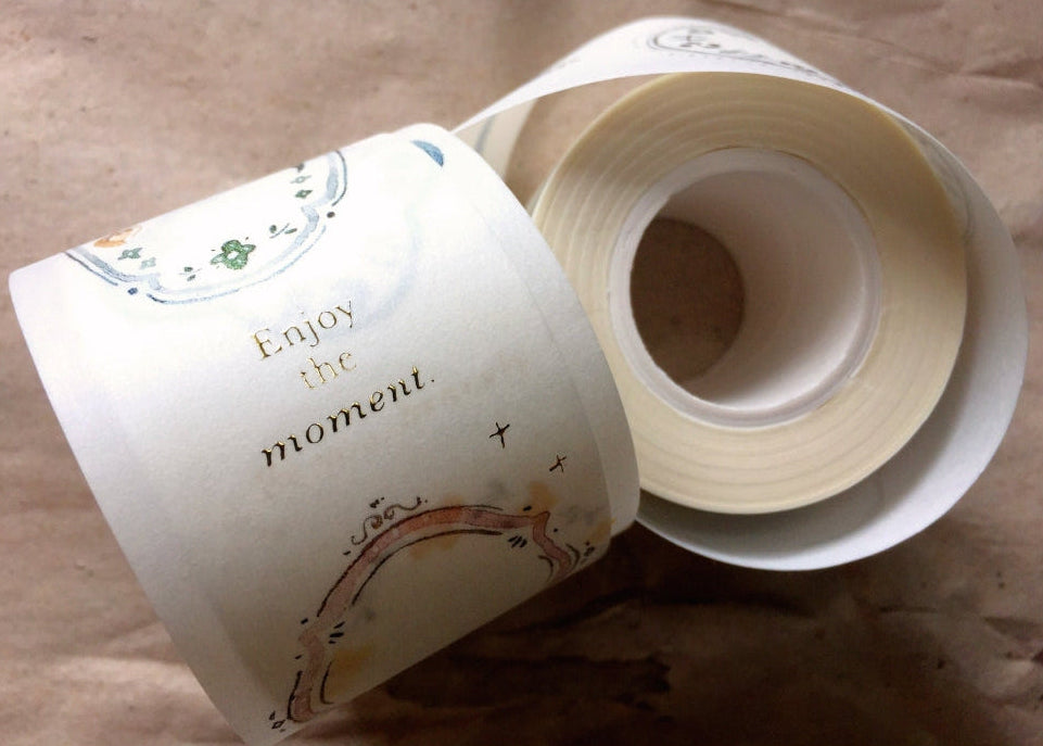 Pion - Plate gold foil washi tape SAMPLES
