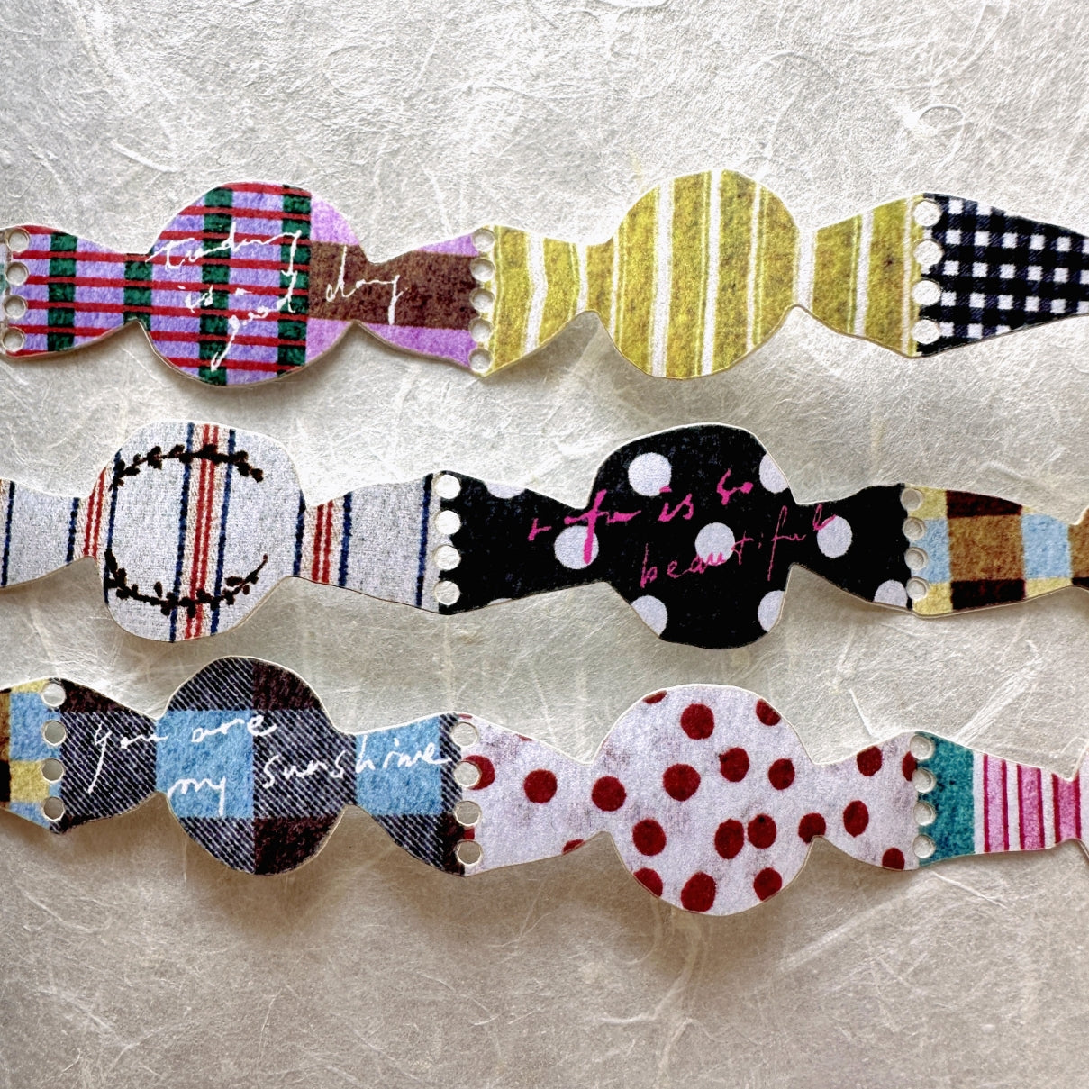 Pion - Candy die-cut shaped paper tape SAMPLES