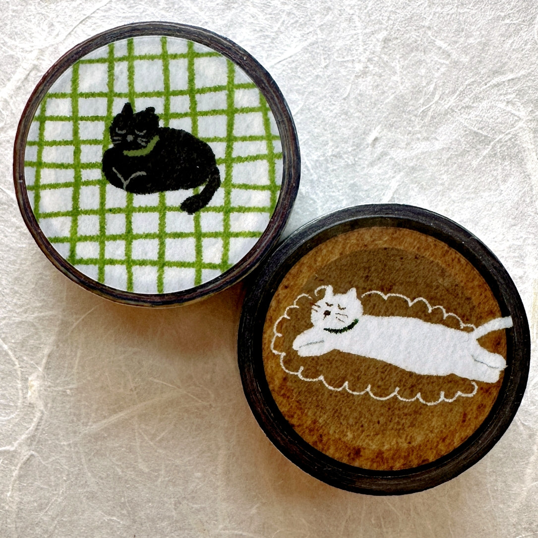 Pion - Cat on the Rug washi tape SAMPLES