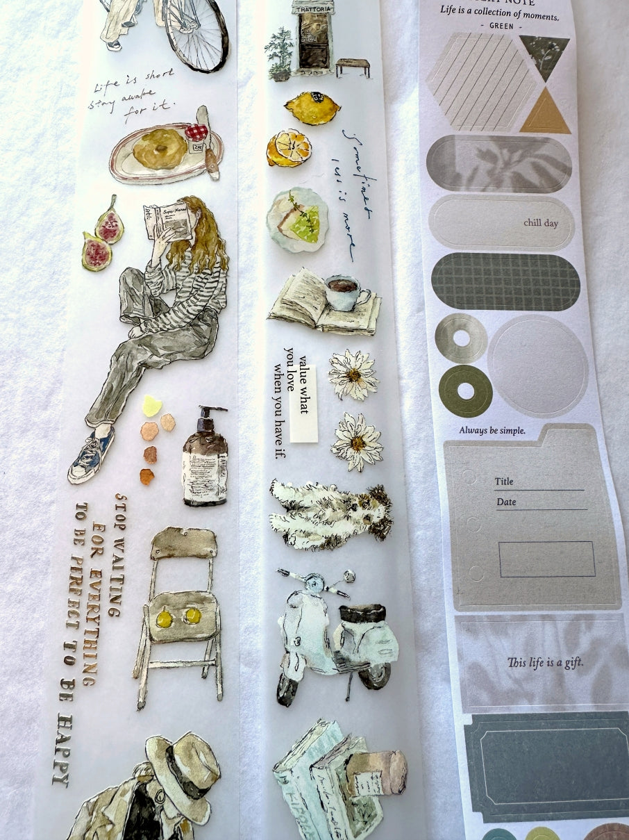 Pion - Sticky Note kiss-cut paper tape SAMPLES