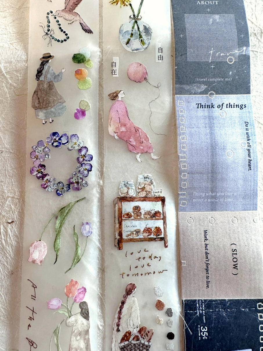 Pion - Paper kiss-cut paper tape SAMPLES