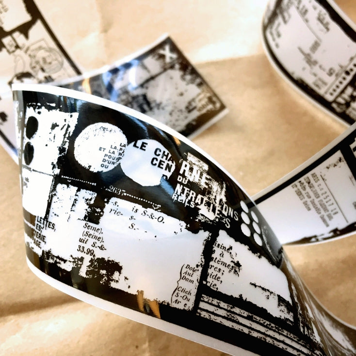 Plusminus - FilmNoir04 (black/white) PET tape SAMPLES