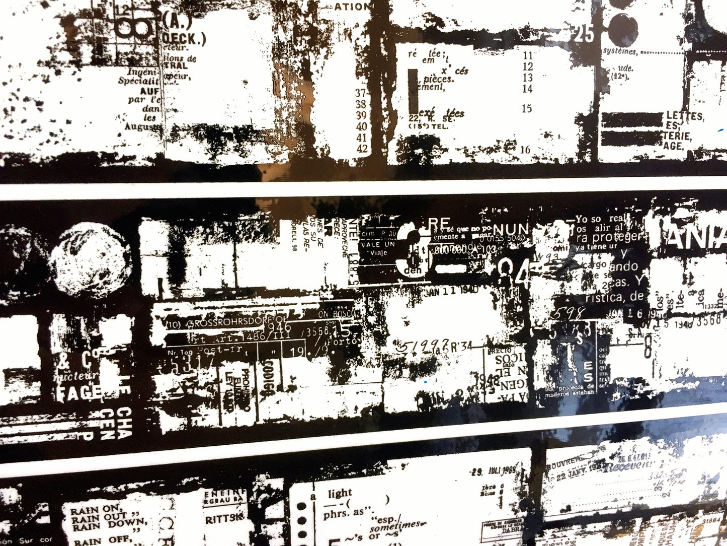 Plusminus - FilmNoir04 (black/white) PET tape SAMPLES