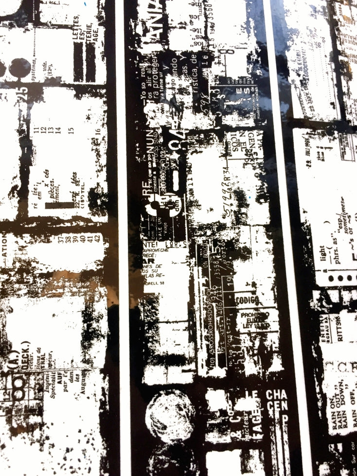 Plusminus - FilmNoir04 (black/white) PET tape SAMPLES