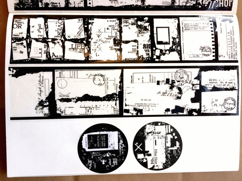 Plusminus - FilmNoir04 (black/white) PET tape SAMPLES