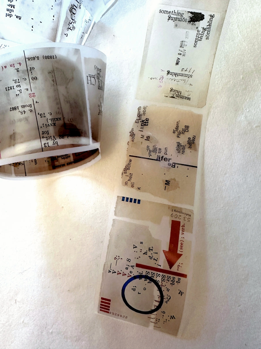 Plusminus - wor*ds PET tape (5 cm x 200 cm) SAMPLES