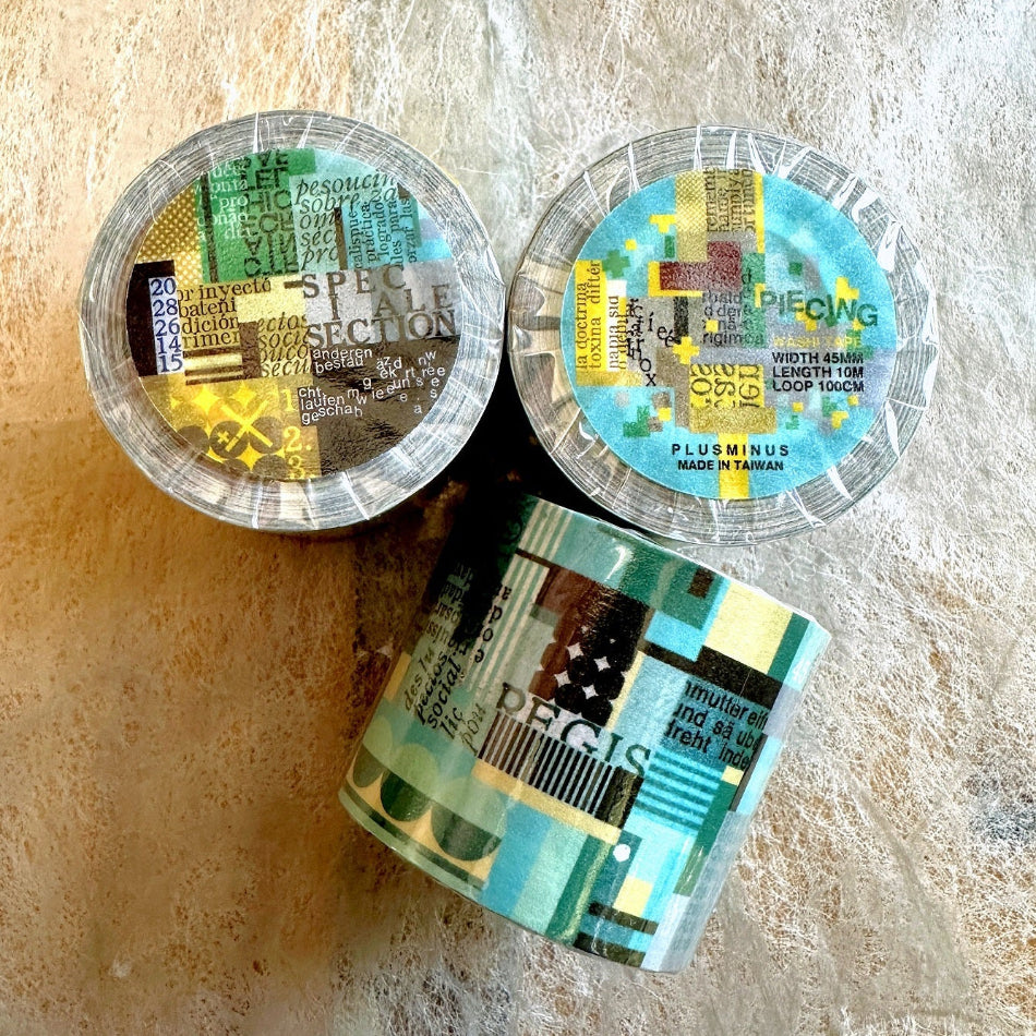 Plusminus - Piecing washi tape SAMPLES