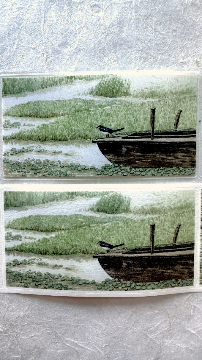 Poet's Cabin Art Studio - A Winter and Spring kiss-cut PET & washi tape (4 cm x 150 cm) SAMPLES