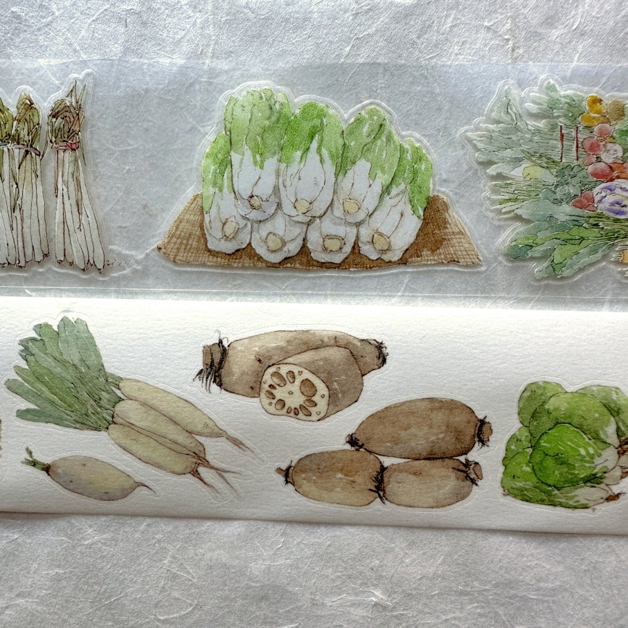 Poet's Cabin Art Studio - A Winter and Spring kiss-cut PET & washi tape (4 cm x 150 cm) SAMPLES