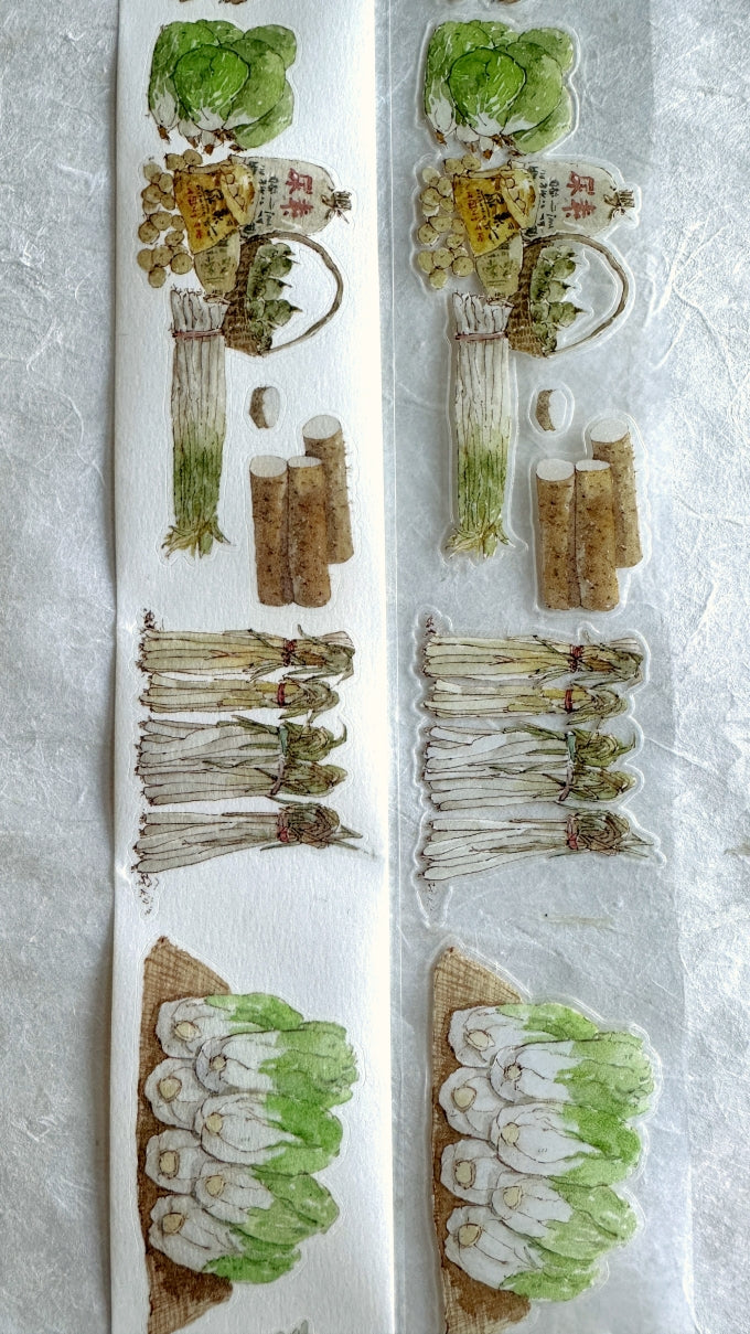Poet's Cabin Art Studio - A Winter and Spring kiss-cut PET & washi tape (4 cm x 150 cm) SAMPLES