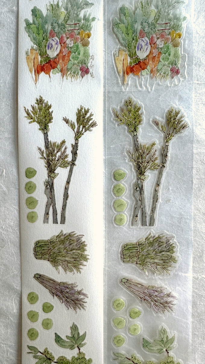 Poet's Cabin Art Studio - A Winter and Spring kiss-cut PET & washi tape (4 cm x 150 cm) SAMPLES