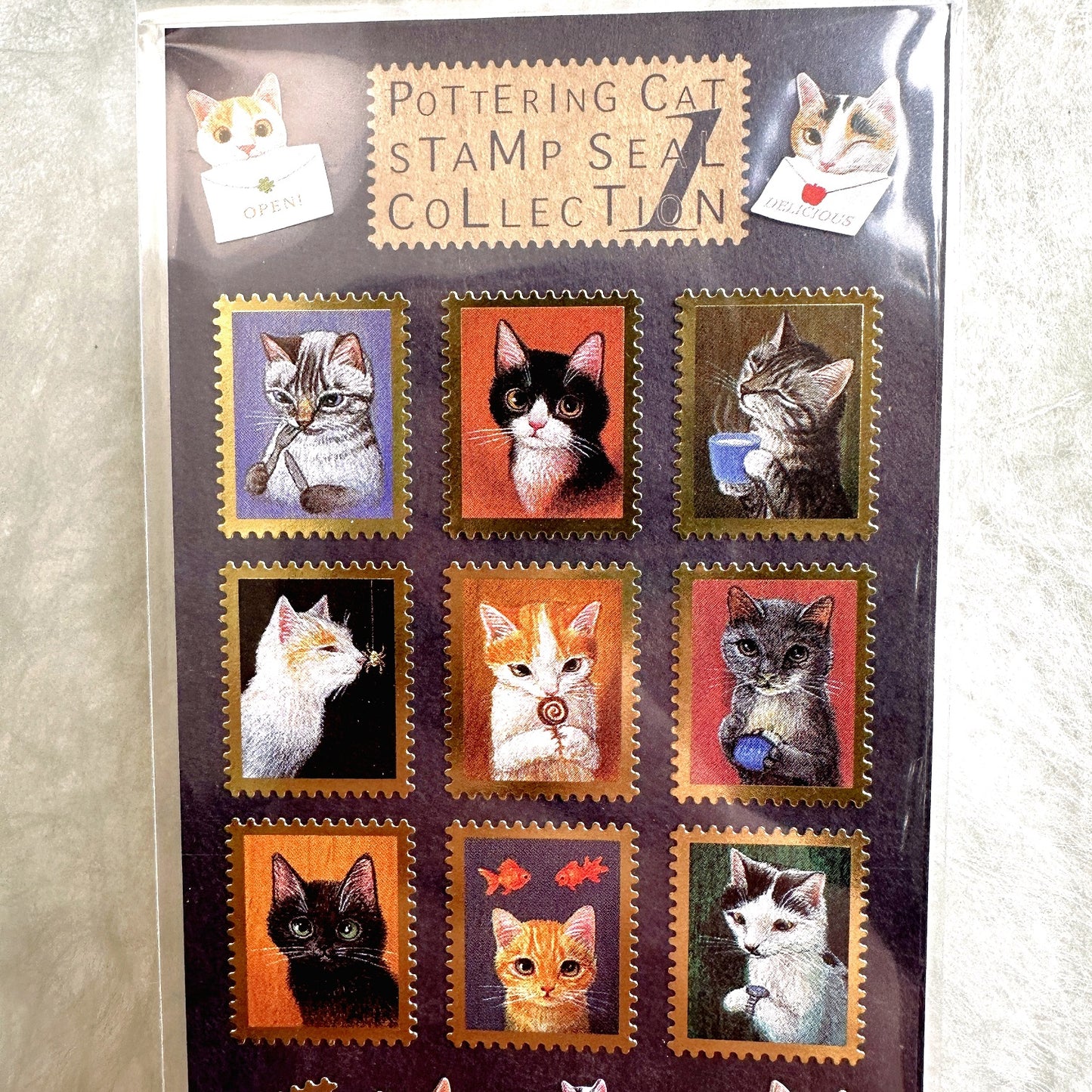 Pottering Cat - Stamp Seal Collection No. 1