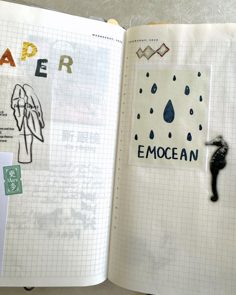 Papermore - Solo Traveler in Fog City series kiss-cut PET tape SAMPLES