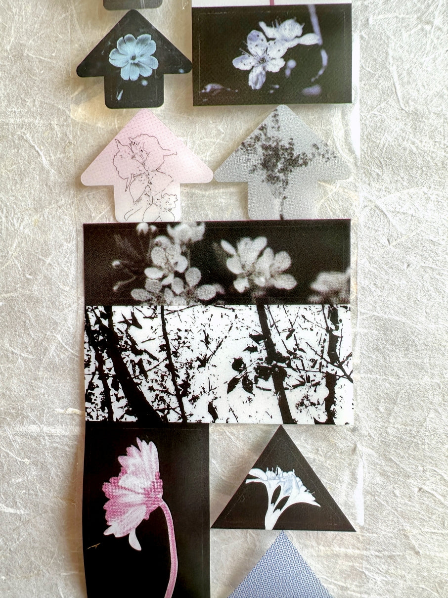 Papermore - Like a Dream: Flower Room kiss-cut PET tape SAMPLES