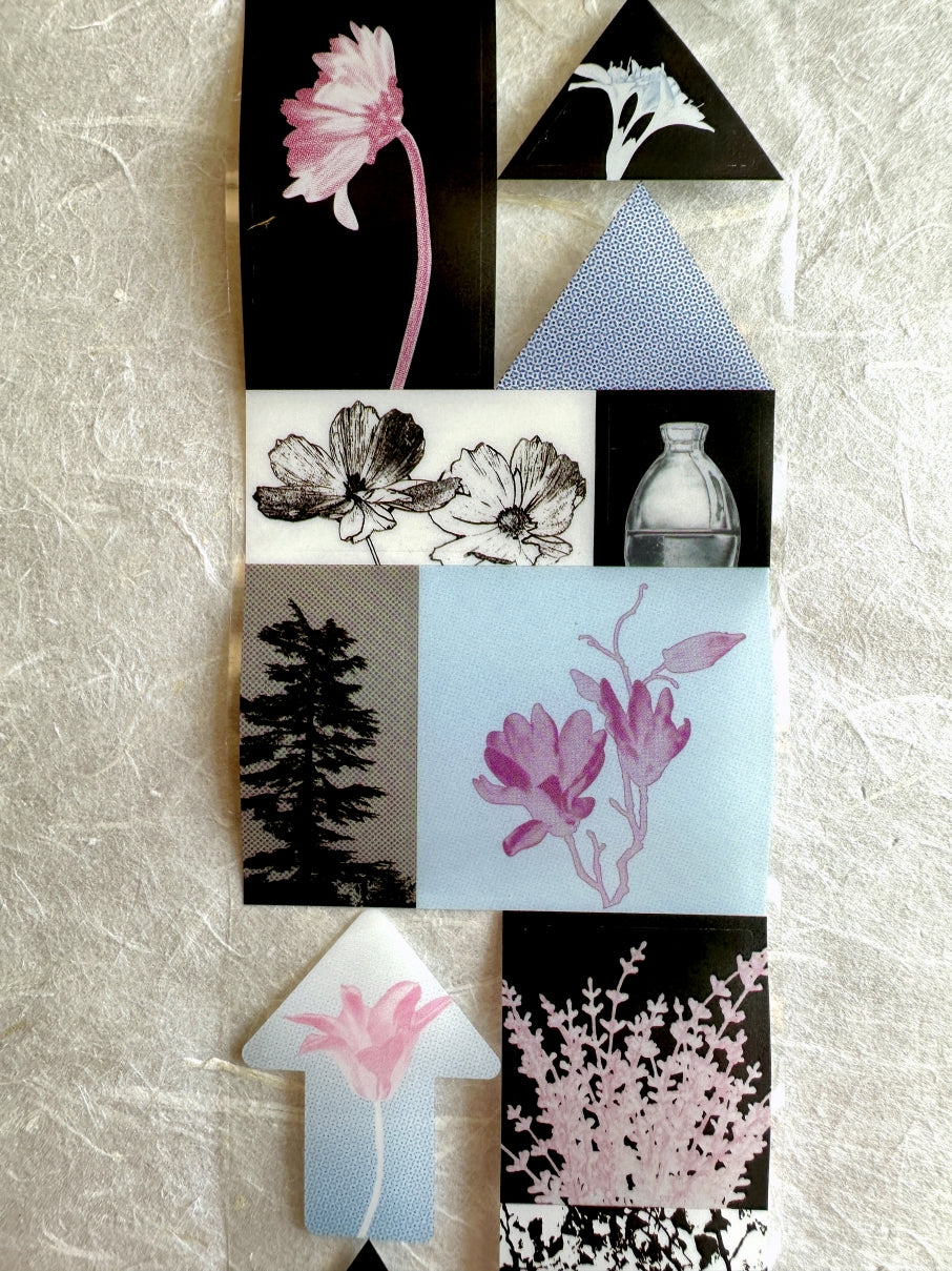 Papermore - Like a Dream: Flower Room kiss-cut PET tape SAMPLES