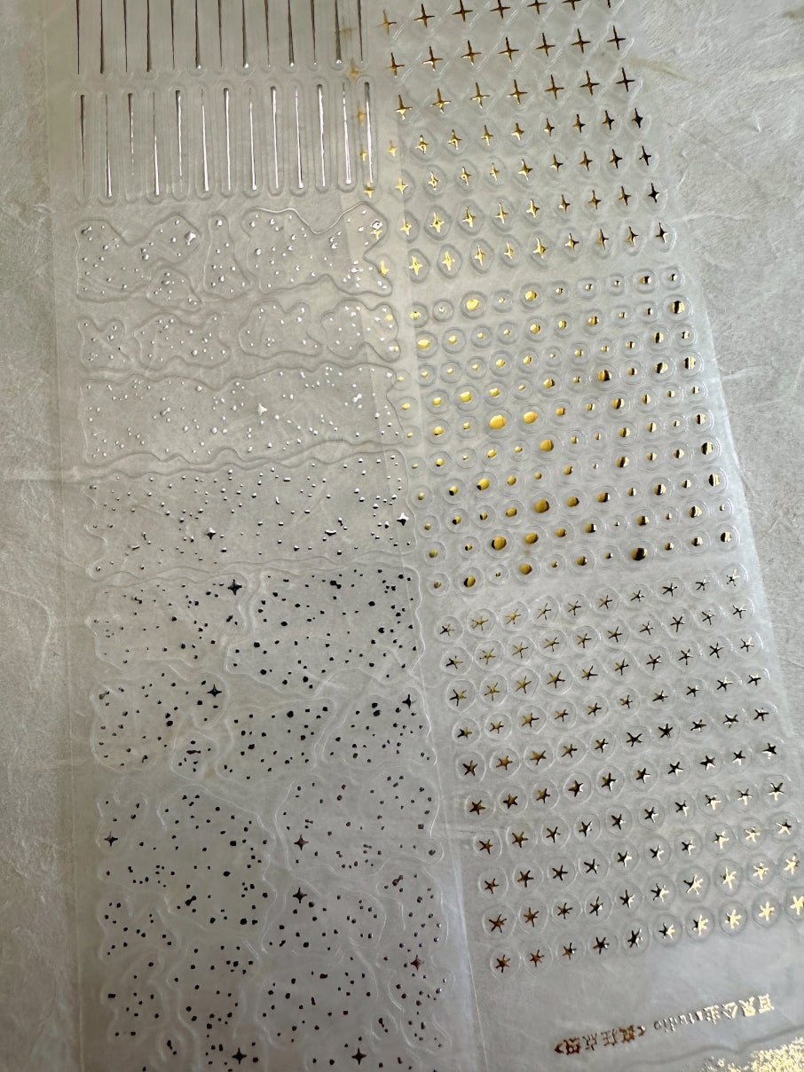 Princess Studio - Exquisite Accents Gold/Silver kiss-cut PET tape (4.5 cm x 160 cm) SAMPLES
