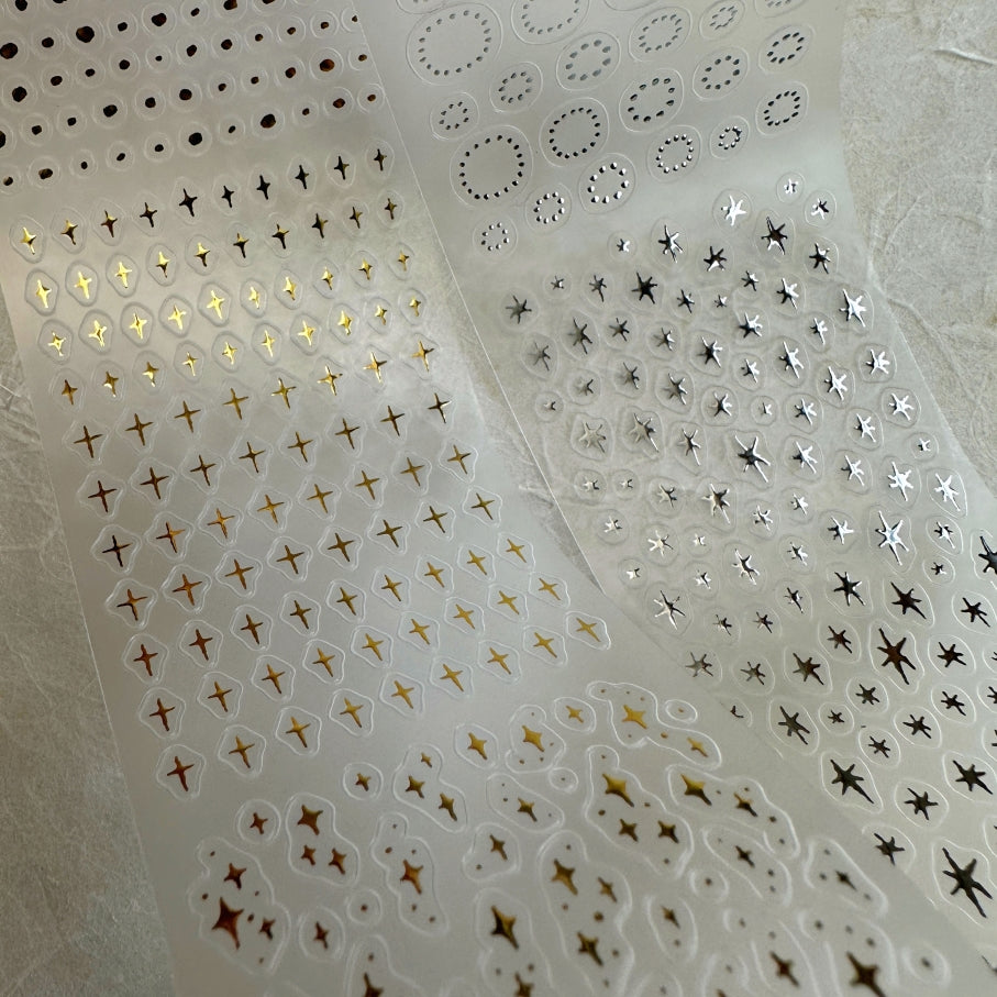 Princess Studio - Exquisite Accents Gold/Silver kiss-cut PET tape (4.5 cm x 160 cm) SAMPLES