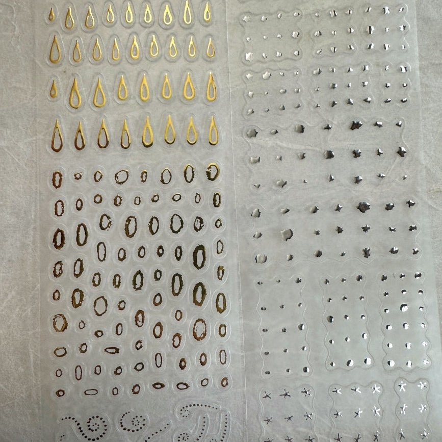 Princess Studio - Exquisite Accents Gold/Silver kiss-cut PET tape (4.5 cm x 160 cm) SAMPLES