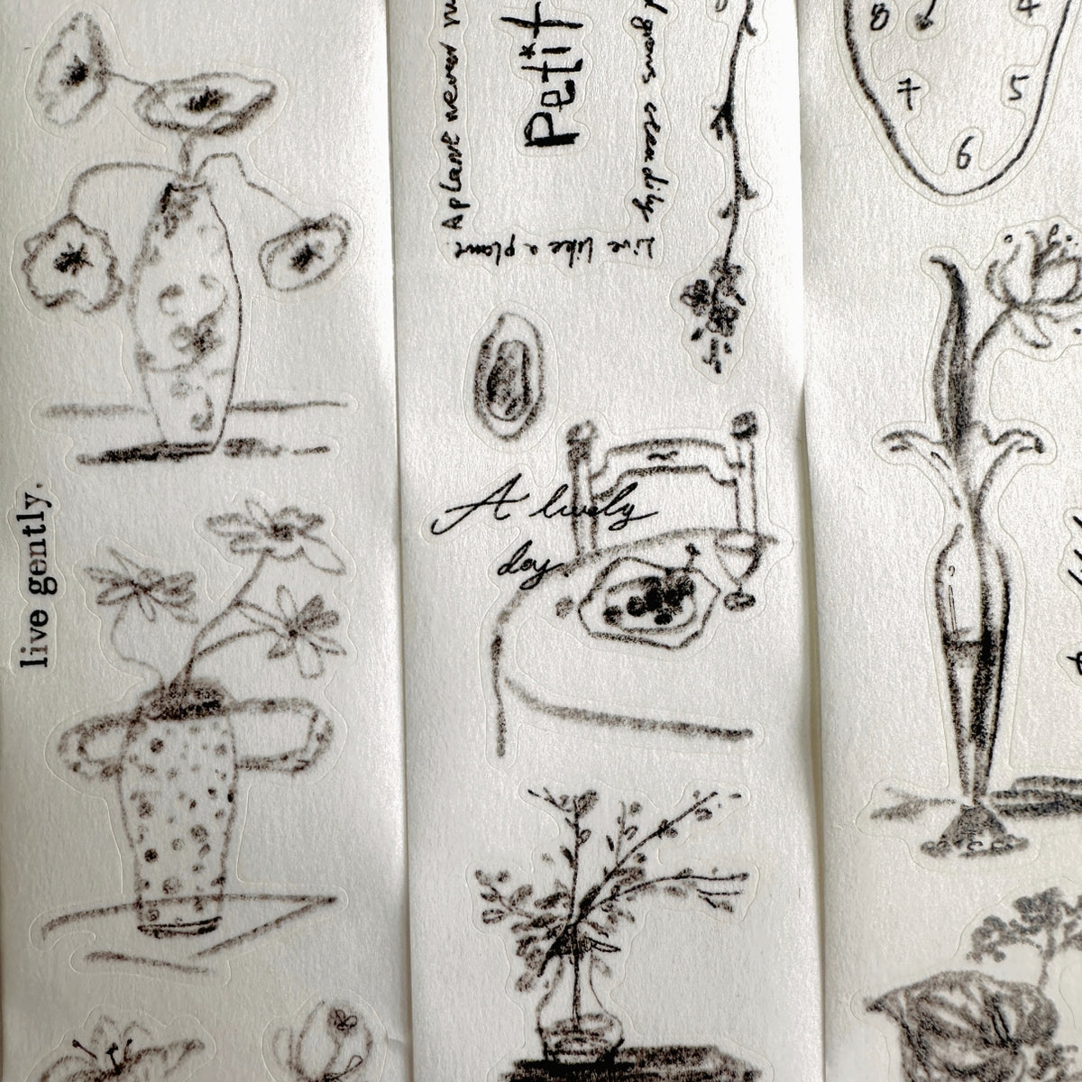 Princess Studio - Untitled Work kiss-cut washi tape SAMPLES